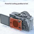 VRIG TT-02 Magnetisk TEC-køleventilator til telefon og kamera - orange