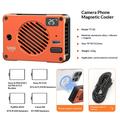 VRIG TT-02 Magnetisk TEC-køleventilator til telefon og kamera - orange