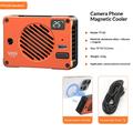 VRIG TT-02 Magnetisk TEC-køleventilator til telefon og kamera - orange