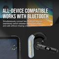 VSIDEA V82 Bluetooth-headset med åbne ørepropper - 20 timers afspilningstid - Sort