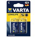 Varta Longlife C/LR14 Batteri 4114110412 - 1.5V - 1x2