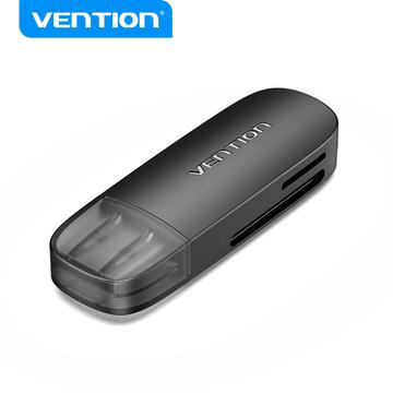 Vention 2-i-1 USB 2.0-kortlæser - ekstern SD- og TF-hukommelseskortadapter
