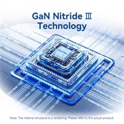 Vention FEQ 30W GaN hurtig vægoplader - hvid