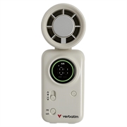 Verbatim Cool \'n\' Go Ice Touch Mini håndholdt ventilator - hvid sølv