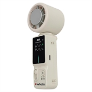 Verbatim Cool 'n' Go Ice Touch Pro håndholdt ventilator - hvid sølv