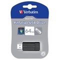 Verbatim PinStripe USB Stik - 64GB