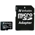 Verbatim Premium U1 MicroSDHC-kort med adapter 44082 - 16GB