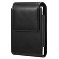 Lodret bælteclips-etui til iPhone Duo, Samsung Galaxy Z Fold8, Xiaomi 18 Fold - Sort