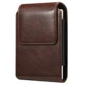 Lodret bælteclips-etui til iPhone Duo, Samsung Galaxy Z Fold8, Xiaomi 18 Fold - kaffe