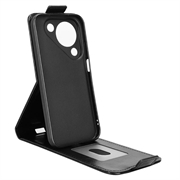 Huawei Pura 90 lodret flip-etui med stativ