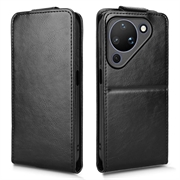 Huawei Pura 90 lodret flip-etui med stativ