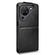 Huawei Pura 90 lodret flip-etui med stativ