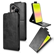 Huawei Pura 90 Pro lodret flip-etui med stativ