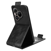Huawei Pura 90 Pro Max lodret flip-etui med stativ