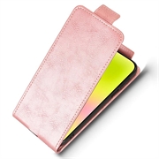 Huawei Pura 90 Pro Max lodret flip-etui med stativ - rosaguld