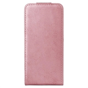 Huawei Pura 90 Pro Max lodret flip-etui med stativ - rosaguld