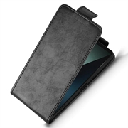 Sony Xperia 1 VIII lodret flip-etui med stativ - sort