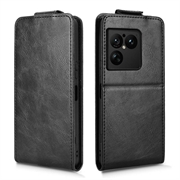 Sony Xperia 1 VIII lodret flip-etui med stativ - sort