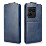 Sony Xperia 1 VIII lodret flip-etui med stativ - mørkeblå