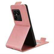 Sony Xperia 1 VIII lodret flip-etui med stativ - rosaguld