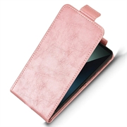 Sony Xperia 1 VIII lodret flip-etui med stativ - rosaguld