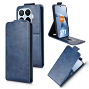 Xiaomi 17T lodret flip-etui med stativ - mørkeblå