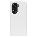 Honor 60 Pro Vertikal Flip Cover med Kortholder - Hvid