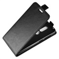 Nokia 4.2 Vertikal Flip Taske med Kortholder - Sort