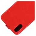 Sony Xperia L3 Vertikal Flip Cover med Kortholder - Rød