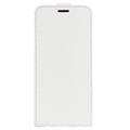 Motorola Edge 30 Vertikal Flip Cover med Kortholder - Hvid