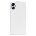 Samsung Galaxy A04e/Galaxy F04 Vertikal Flip Taske med Kortholder - Hvid