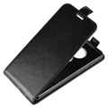 Nokia 6.2/7.2 Vertikal Flip Taske med Kortholder - Sort
