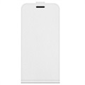 iPhone 13 Vertikal Flip Cover med Kortholder - Hvid