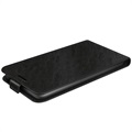 iPhone 14 Pro Max Vertikal Flip Taske med Kortholder - Sort