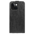 iPhone 15 Plus Vertikal Flip Taske med Kortholder (Open Box - Fantastisk stand) - Sort