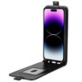 iPhone 15 Pro Vertikal Flip Taske med Kortholder