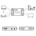 Videooptagelseskort med Mikrofon In og Line Out - USB 2.0, HDMI