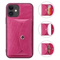 Vili T iPhone 12 Mini Cover med Magnetisk Pung - Hot Pink