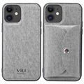 Vili T iPhone 12/12 Pro Cover med Magnetisk Pung - Grå