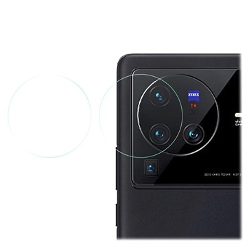 Vivo X80 Pro Kameralinse Hærdet Glas Beskytter - 2 Stk.