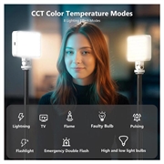 Vrig FD-98 Dobbelt farve LED-fyldningslys - 2500K-9000K