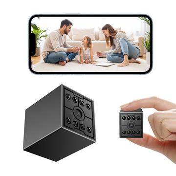W09 WiFi HD-mini-overvågningskamera med bevægelsesdetektering - sort