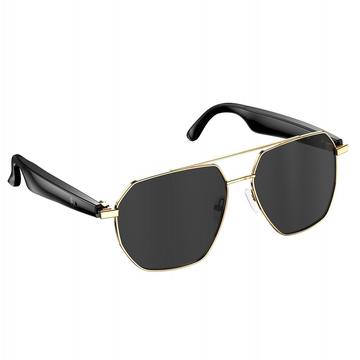 W100C Retro Smart Glasses med realtidsoversættelse - sort