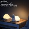 W11 Snegledesign MagSafe trådløs oplader med natlampe - hvid
