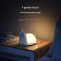 W11 Snegledesign MagSafe trådløs oplader med natlampe - hvid