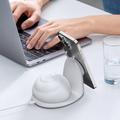 W11 Snegledesign MagSafe trådløs oplader med natlampe - hvid