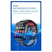 W5PRO 4G børneur med dobbelt kamera 2+16G slidstærkt 1.83" IPS HD smart phone-ur