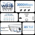 WAVLINK WN588HX3 AX3000 Udendørs WiFi 6-forlænger / Dual Band PoE Trådløs repeater med 6 antenner