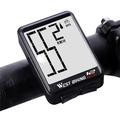 WEST BIKING MTB Landevejscykel Computer Skærm Baggrundslys Vandtæt Trådløs Multifunktions Cykel Speedometer - Sort
