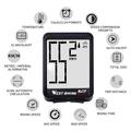 WEST BIKING MTB Landevejscykel Computer Skærm Baggrundslys Vandtæt Trådløs Multifunktions Cykel Speedometer - Sort